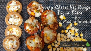 Crispy Cheese Veg Rings | Crispy Disc Pizza | Pizza Bites | Macaroni Pizza Bites | Bread Snacks