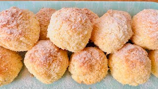 Coconut cookies. Кокосовое печенье.#печенье #cooking #coconutcookies #bolachacaseira