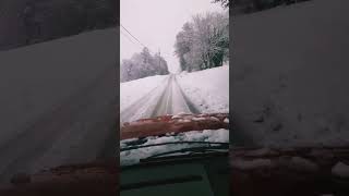 Drive home from work #shorts #snow #subscribetomychannel #shortvideo #youtubeshorts