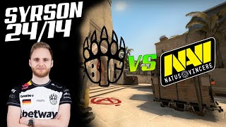 CSGO POV BIG SYRSON (24/14) VS NAVI MIRAGE ESL Pro League Season 14 29.08.21!