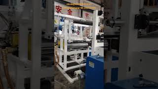 1250MM 2 Screw Jumbo Roll 3 Layer Stretch Film Machine,50KG Hand Roll Stretch Warp Film Machine