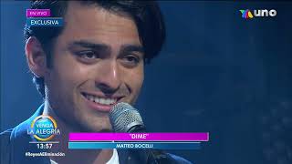 Dime, Matteo Bocelli en VLA