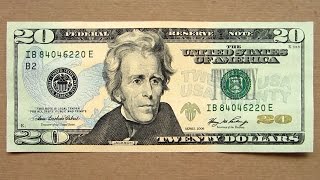 20 US Dollars Banknote (Twenty Dollars USA: 2006) Obverse & Reverse