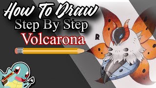 How To Draw Volcarona Step By Step Pokemon