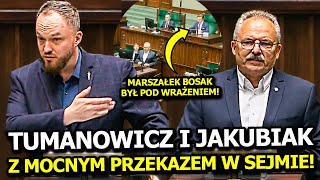 MOCNE WYSTĄPIENIA TUMANOWICZA I JAKUBIAKA O HISTORII POLSKI! MARSZAŁEK BOSAK BYŁ POD WRAŻENIEM!