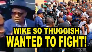 Wike In Near Fist Cuffs & Shouting Match In Abuja House Demolition Gone Wrong