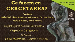 Cafeneaua filosofică 41: Ce facem cu cercetarea?