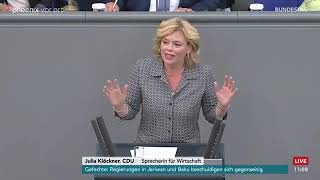 Julia Klöckner Bundestagsrede zur Gas-und Stromkrise