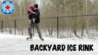 THE ICE IS MELTING! TRYING TO SAVE MY OUTDOOR RINK! Mike's Backyard Ice Rink Adventure!