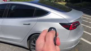 Tesla Model 3 - Drive your car with only your Key Fob!