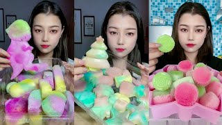 ASMR ICE EATING - MUKBANG ICE EATING CRUNCHY SOUNDS 242