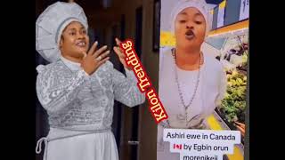 Sad!😭  Trending Video Of Late Prophetess Morenikeji In Canada Marketing 'EWE ARAGBE LAYE" O Ma Se O😭