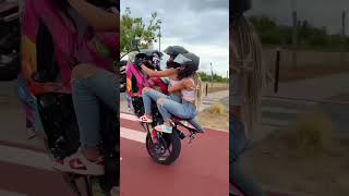 @lezitow  just for fun #bike #stunt #motorcycle #bikegirl #shortvideo #viral #viralvideo #shorts