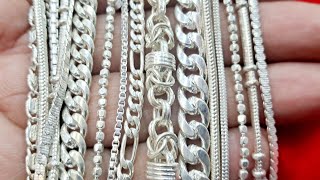 Silver chain designs with price #चांदी की चैन   #silver chain for men #silver chain for men price