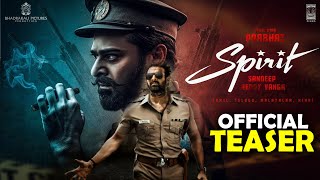 SPIRIT - Official Teaser | Prabhas | Don Lee | Sandeep Reddy Vanga | Telugu movies