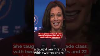 Kamala Harris Talks About Her Favorite Teacher. #shorts