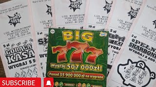 #zdrapki #lotto #522❗️💸💰EKSPRES LOSY Z WYGRANĄ➡️BIG 777 DLA❤️ ANNY W❤️💰💸🍀❗️