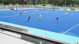 Mens Masters hockey. Over 60. Gold Coast 2021.Brown v Yellow