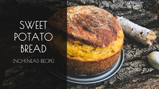 Sweet Potato No-Knead Bread 🍠 🍞  (Easy, Vegan, Super-Fluffy Bread | Woodfood Kitchen)