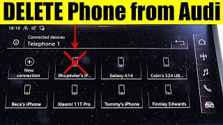 How to DELETE Phone from Audi