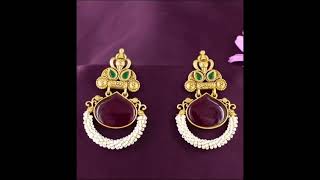 #Under 600rs earrings collection #traditional #matt finish #new varieties