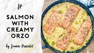 SALMON WITH CREAMY ORZO