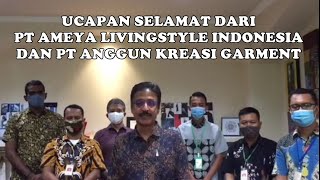 PT AMEYA LIVINGSTYLE INDONESIA & PT ANGGUN KREASI GARMENT - UCAPAN SELAMAT  WBK BEA CUKAI JOGJA