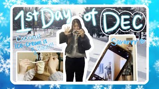 [VLOGMAS 2022] 🎅🏻D-1 🎄| 1ST DAY OF DECEMBER!!! Uni Vlog: Class, Friends, and Food ♡