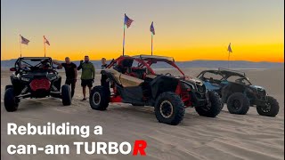 Rebuilding￼ a wrecked Side-By-Side￼ can-am turbo R