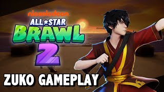 Zuko Gameplay - Nickelodeon All Star Brawl 2 Fighter Showcase