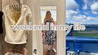 weekend in my life!! baseball game, shopping, target haul | vlog | clark university