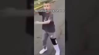 Best baseball trick shot ever 💀💀💀💀💀💀💀￼