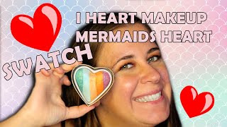 #3 I HEART MAKEUP MERMAIDS HEART HIGHLIGHTER SWATCH