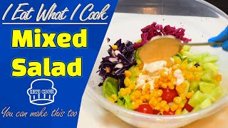 Easy Mixed Vegetable Salad Recipe | Simple Salad Recipe | IEWICOOK