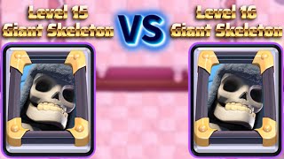 Level 15 vs Level 16 Giant Skeleton