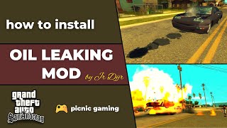 How to install Oil Leaking Mod in GTA SA | GTA SA Oil Leak Mod | GTA V like Oil Leak for GTA SA