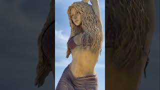 Shakira honored with riverside bronze statue in Barranquilla #colombia #vellankivlogs #shakira #waka