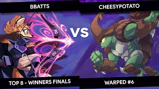 Warped #6 - Rivals - BBatts (Fleet) vs CheeseyPotato (Kragg) - Top 8 - Winners Finals