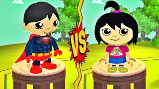 Superman Ryan vs Kate Ryan's Sister - Tag with Ryan Gameplay (Android,iOS)