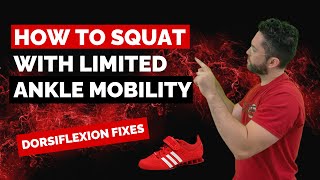 How to Squat with Limited Ankle Mobility (Ankle Dorsiflexion Fixes)