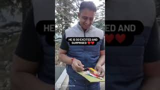 ❇️ Watch his Happiness | Wife's Surprise Gift | Kavin Accessories | #shorts