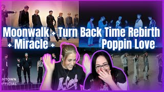 WayV Moonwalk + Turn Back Time (Rebirth Ver.) + Miracle + Poppin' Love | K-Cord Girls Reaction