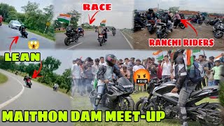 MAITHON DAM MEET-UP 🙂 RANCHI | HYPER LEAN 😈 | BIKE LINE-UP 🇮🇳15TH AUGUST