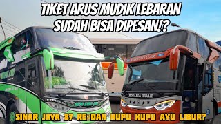 Tiket Mudik Lebaran Sudah Bisa Dipesan⁉️ Sinar Jaya 87RE Dan Kupu Kupu Ayu Libur ‼️