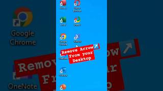 Desktop Shortcut Arrows Remove Karne Ki Simple Trick 👨‍💻🔥 #pc #shorts