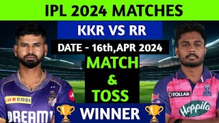 KKR vs RR IPL 2024 31th Match Prediction 16th April | Kolkata vs Rajasthan 31th Match Predictions