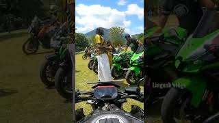 Crazy 🤩#superbikes #exhaust  #sound 🔥🔥at Tnbam event #shorts #zx10r #z900  #short #publicreaction