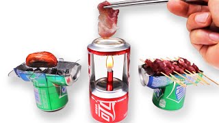 DIY Amazing Mini BBQ from Coca Cola Sprite Can at Home