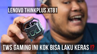 TWS GAMING RGB GINI EMANG ?! REVIEW UNBOXING TWS LENOVO THINKPLUS XT81 #tws #gaming #lenovo