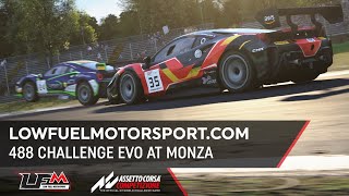 LowFuelMotorsport: Ferrari 488 Challenge Evo at Monza | Assetto Corsa Competizione